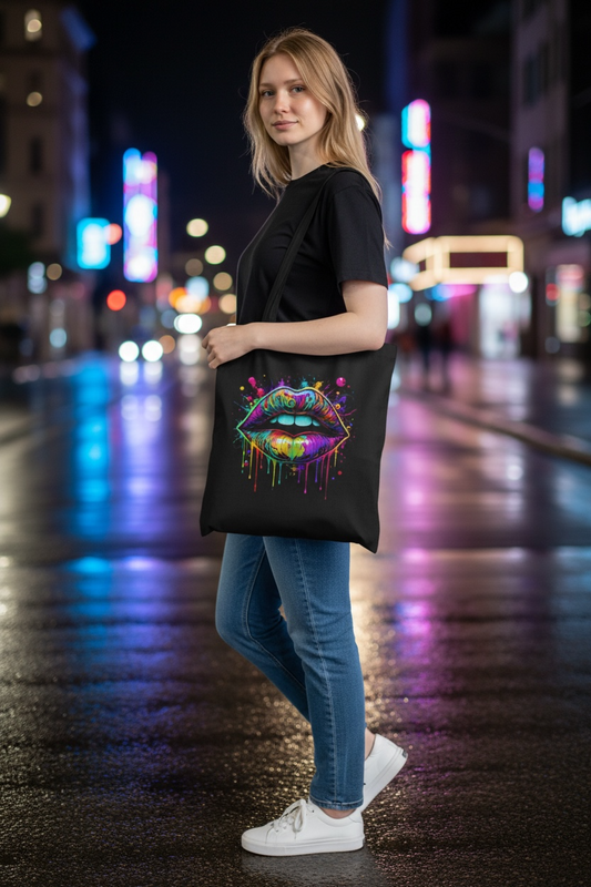 Stanley/Stella Light Tote Bag The Liquid Lip Tee